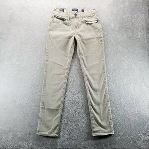 Lucky Brand Jeans Mens 29x32 Tan 121 Slim Straight Stretch Light Wash Denim